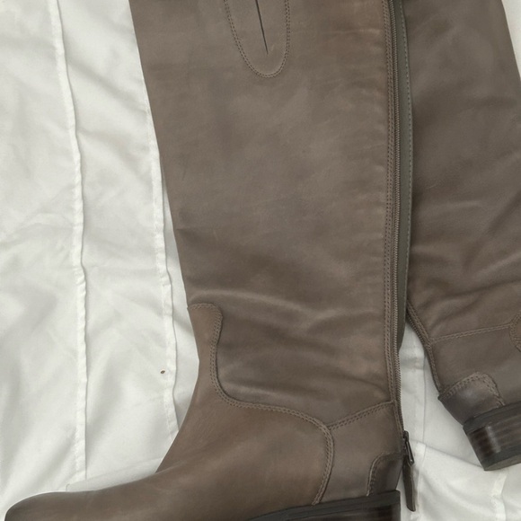 Sam Edelman Penny Leatger Riding Boots, Grey - Picture 7 of 7